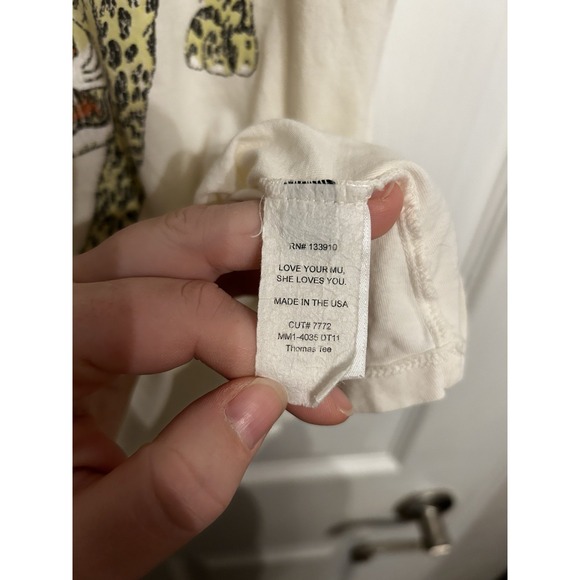 Show Me Your Mumu XS Short Sleeve Dancing Leopard Graphic T Shirt Organic Cotton - Picture 7 of 9